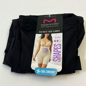 NWT Maidenform High Waist Thigh Slimmer Shapewear XL